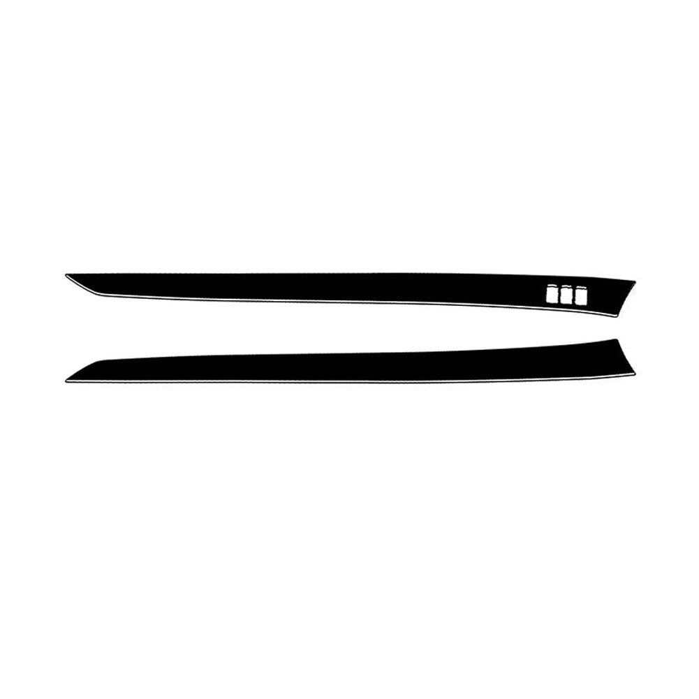 2Pcs Piano Black Interior Front Door Panel Cover Trim for Infiniti G37 2010-2013