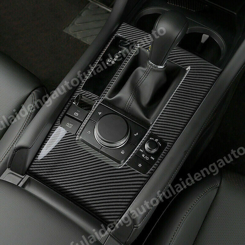 for Mazda 3 Axela 2019-2023 Carbon Style Inner Gear Shift Box Panel Cover Trim