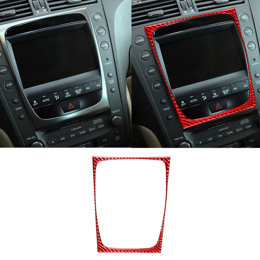 Red Carbon Fiber AC Air Conditioning Panel Trim For Luxus GS 2006-11 Accessories