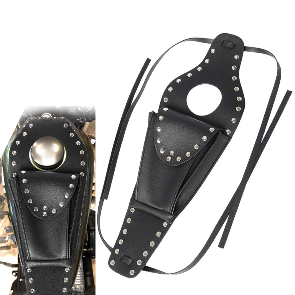Fuel Gas Tank Cover Black Dash Console Center Pouch Bag for Harley Sportster 883