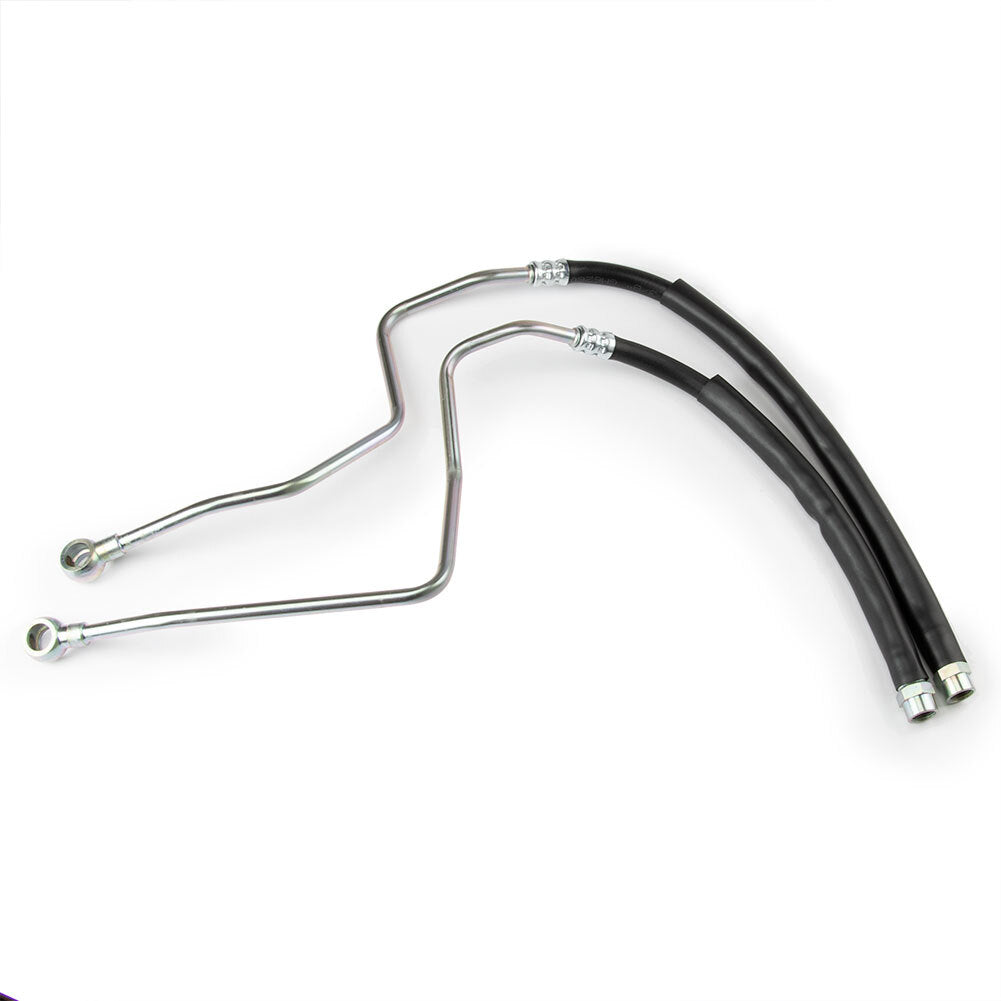 Two oil cooler hoses, left and right, MR204353 and MR204354, suitable for Mitsubishi Montero 3.0/3.5L engines.