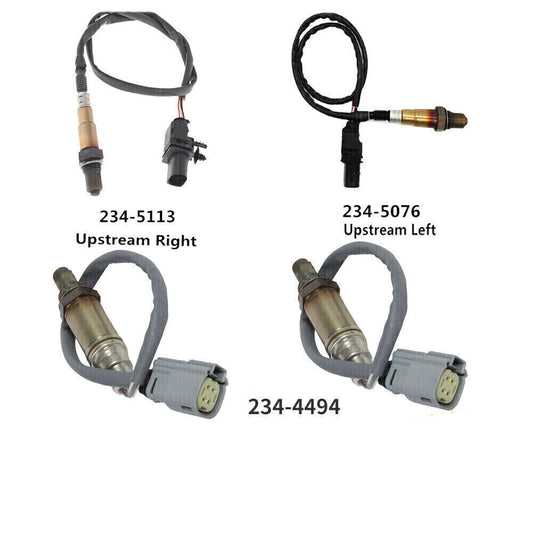 4PCS Oxygen O2 Sensor Upstram+Down For 2011 2012 2013 2014 for Ford F-150 5.0L 6.2L