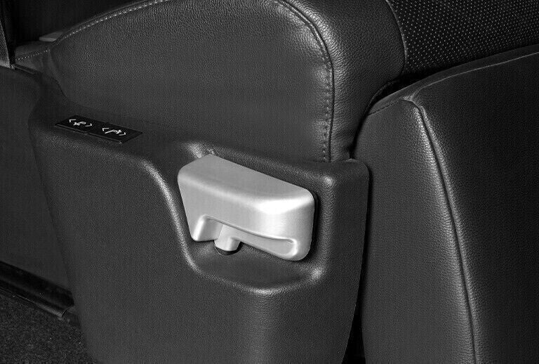 2P Matte Silver Rear for Seat Memory Switch Frame Cover Trim for Toyota for Sienna 21-24