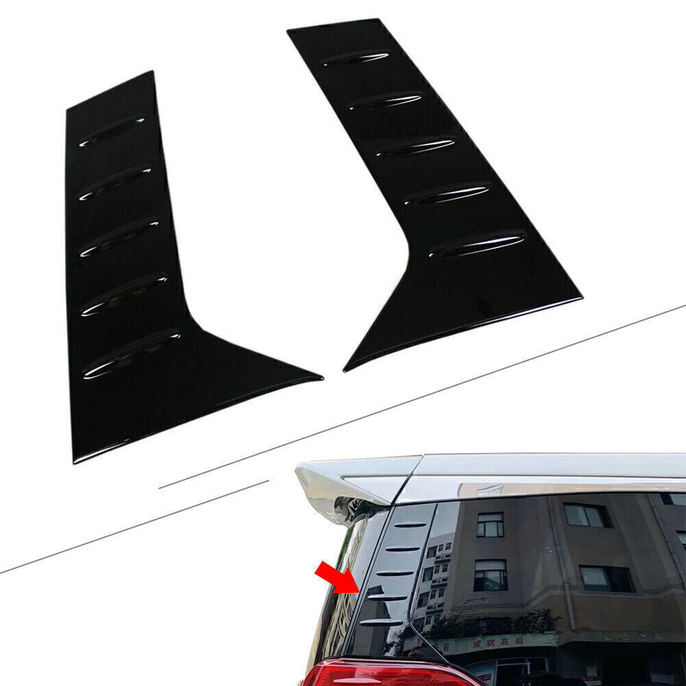 Pair Car Rear C-Pillar Molding Cover Trims Fit for Toyota Alphard 2016-2019 18 Black