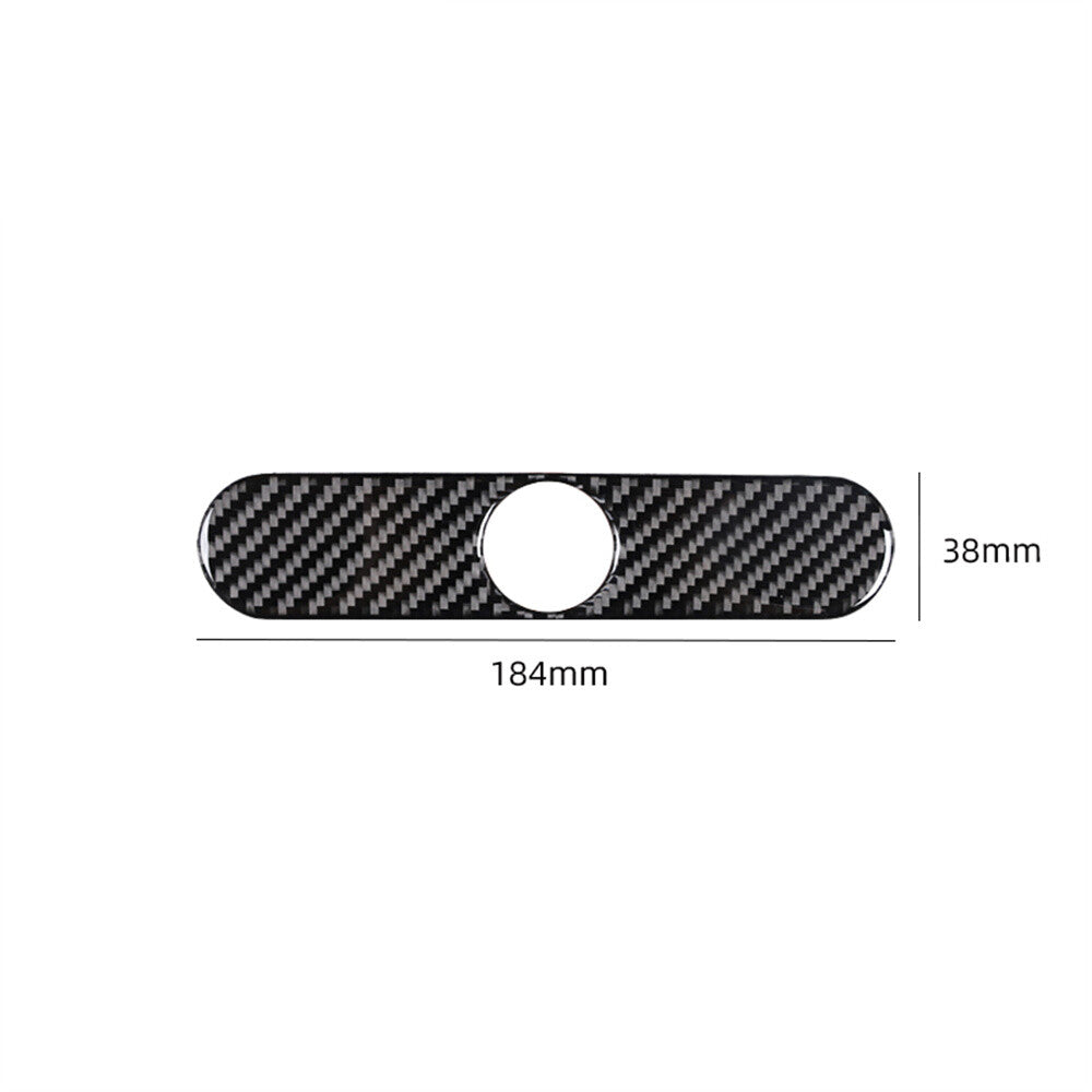 Carbon Fiber Center Cigarette Lighter Panel Cover for Ford F-150 FX4 2004-2008 A