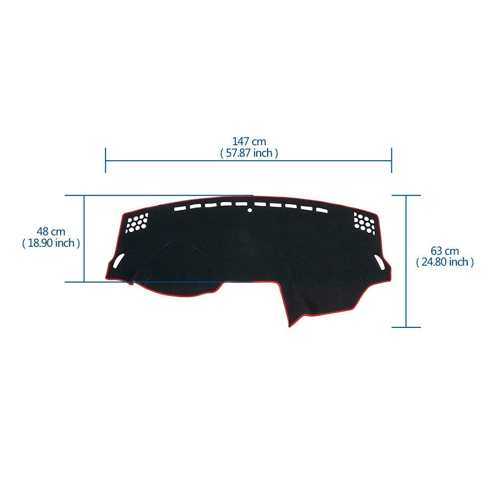 58 Dashboard Cover Dash Mat Non-Slip Sunshield Pad for Dodge Journey 2013-2015