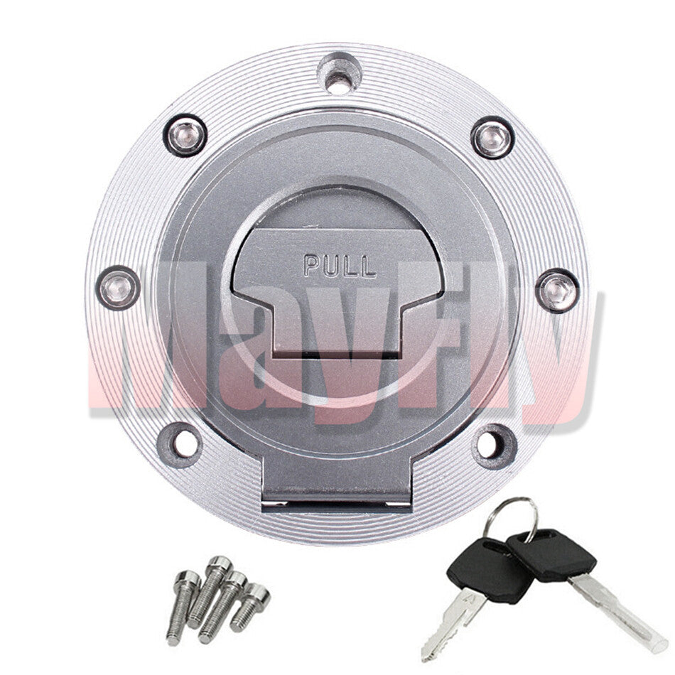 Fuel Gas Tank Cap Cover Lock W / Key Fit For YZF R1 R6 R6S FZ1 FZ6N FZ6R FJR1300