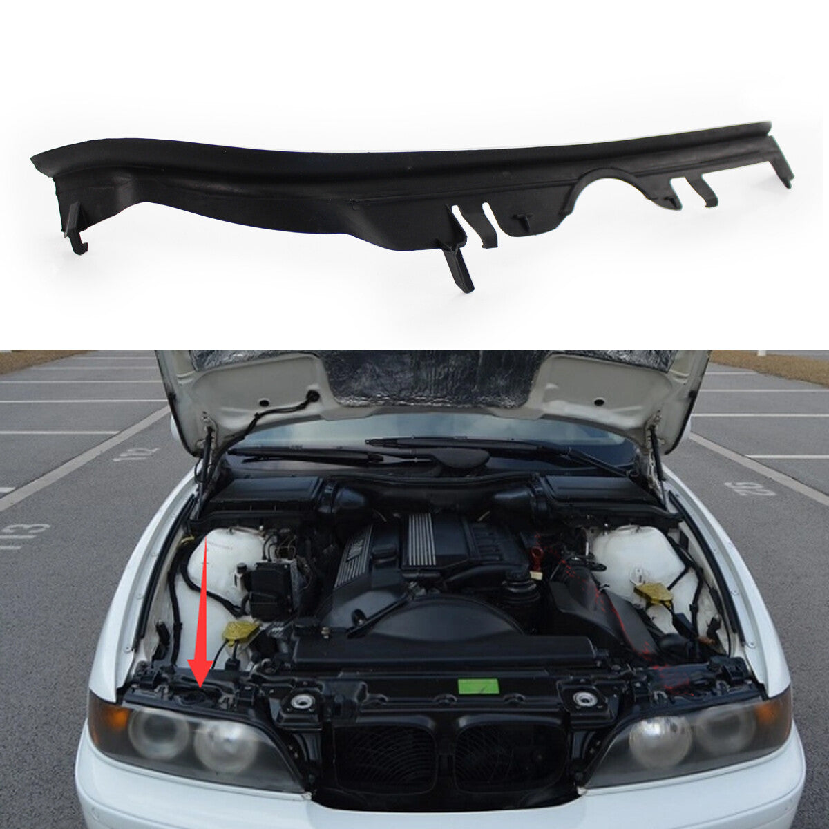 Headlight gasket upper headlight seal suitable for 2001-03 for BMW E39 63126908406