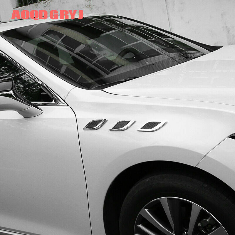 6P for Lexus ES350 ES300H ES250 2019-2022 Chrome Side Fender Decor Stickers Trim