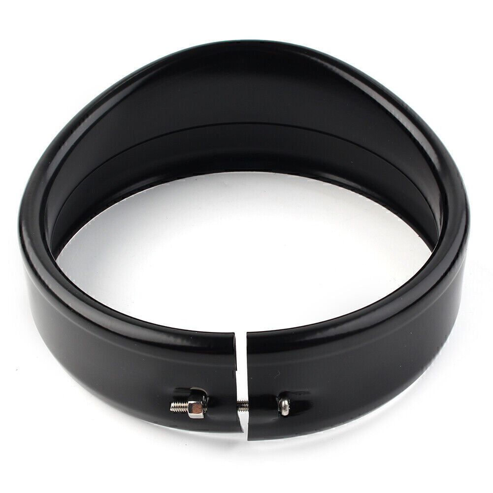 5.75 Headlight Decorate Trim Ring Visor for Harley Dyna Street Bob FXDB 1994-20