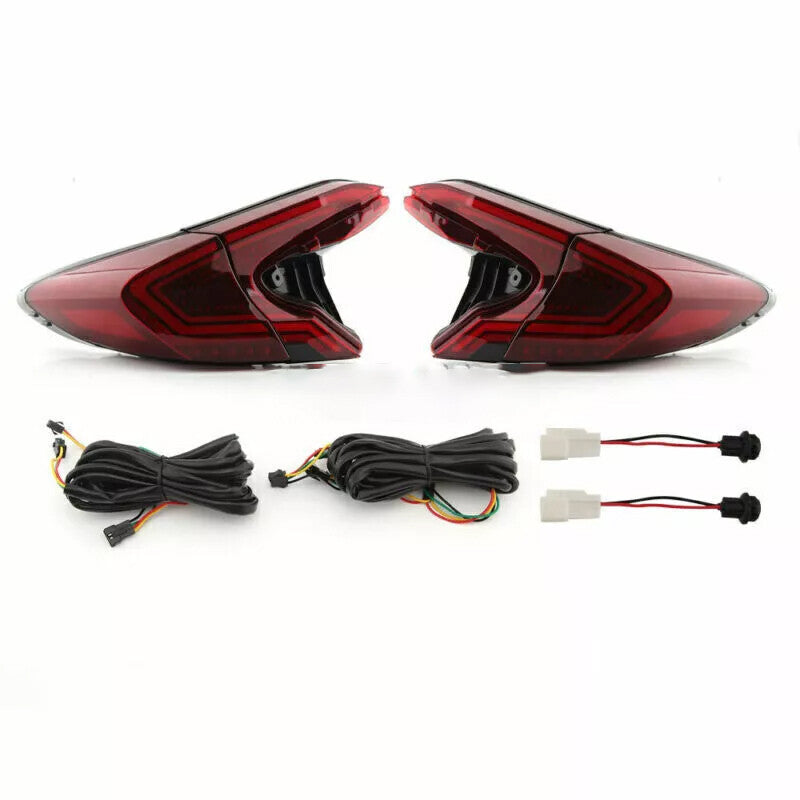A pair of LED red taillights for the for Toyota C-HR 2018-2022 animated taillight assembly.