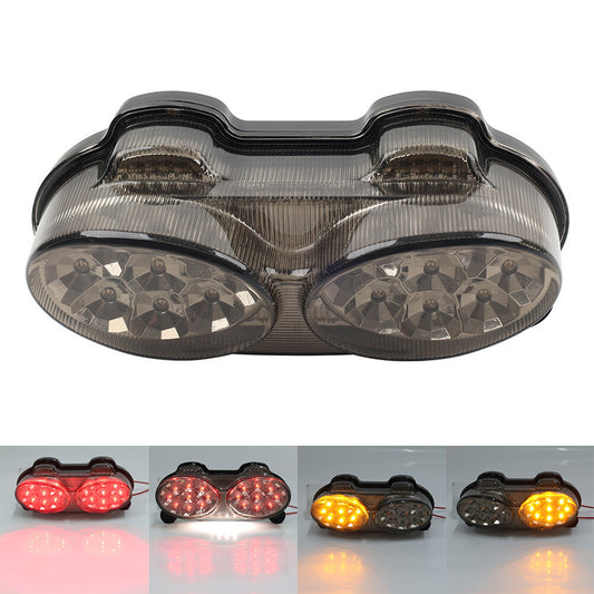 Fit for Kawasaki ZX9R 1998-03 LED Taillight integrated Turn Signals Set Smoke
