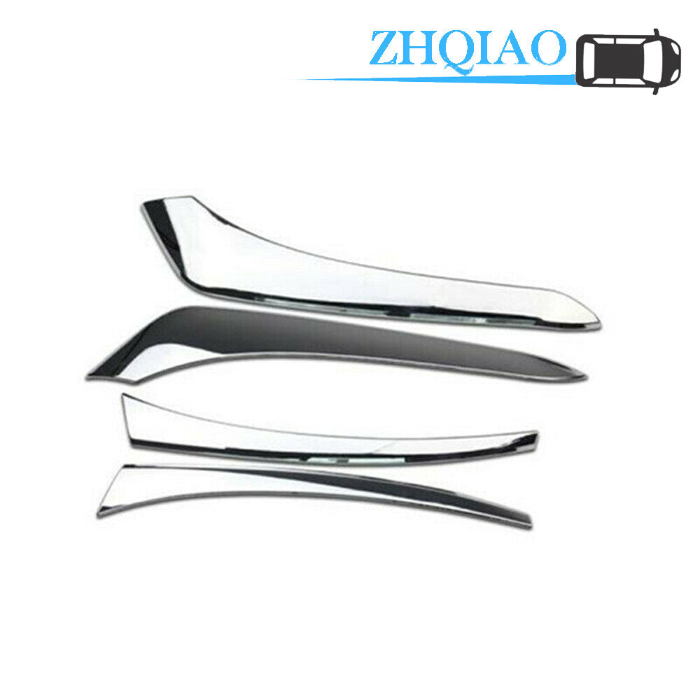 4PCS Rear Tail Light Eyebrow Chrome Cover Trim for Toyota Highlander 2015-2019