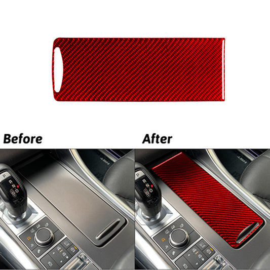 Red Carbon Fibre Cup Holder Trim For Land for Range Rover Sport 2014-2017