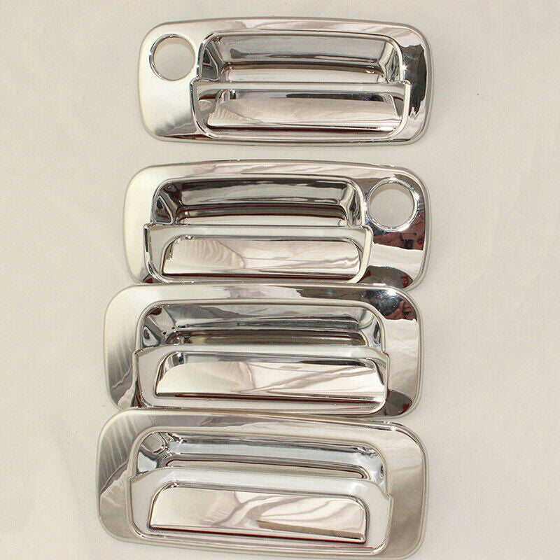 for Land Cruiser LC80 FJ80 1990-1997 Chrome Side Door Handle Bowl Cover Trim Set