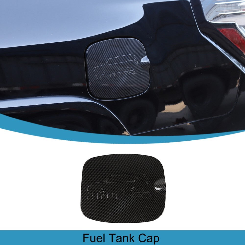 Fuel Tank Cap Oil Gas Cover Trim for 4Runner 2010-2023 Carbon Fiber Accessories