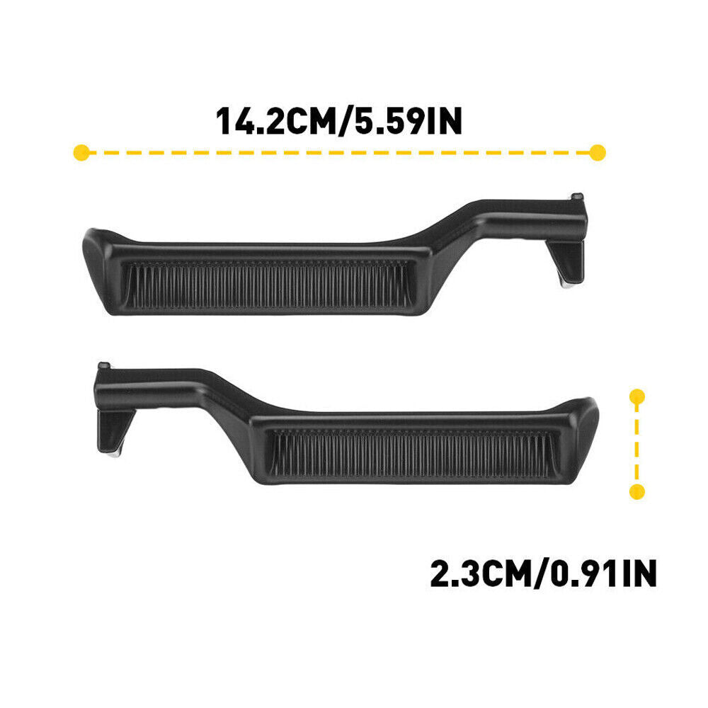 Black Metal Inside Door Handles Pair LH RH For 87-96 for Ford F150 F250 F350 Truck