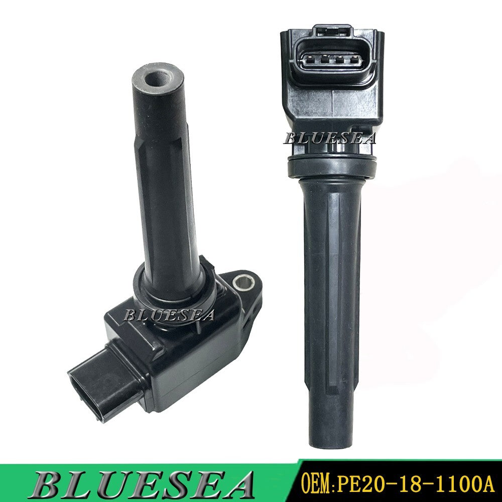 Set of 4 Ignition Coils PE20-18-100A For 12-18 for Mazda 3 CX-3 CX-5 CX-9 2.0L 2.5L