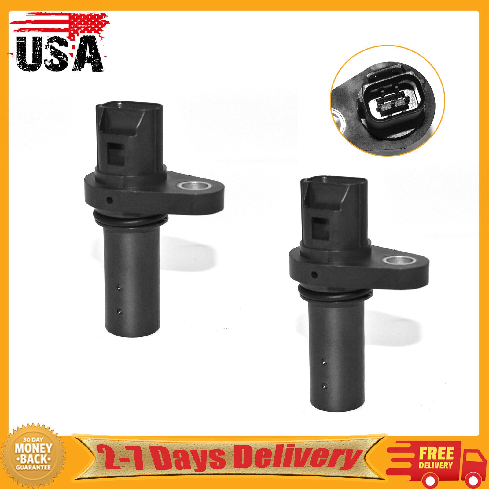 2x Crankshaft Position Sensor J5T31972 for Mitsubishi Lancer ASX Outlander Sport