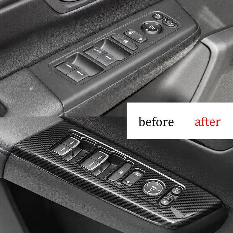for Honda CR-V 2023-2024 Window Lock Lift Switch Button Panel Trim Carbon Steel