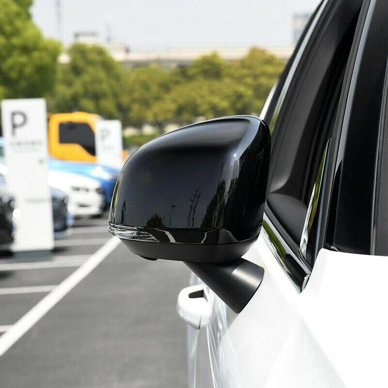 for Volvo XC40 2019-2023 Gloss black Side Door Rearview Mirror Cover Trim Cap 2x