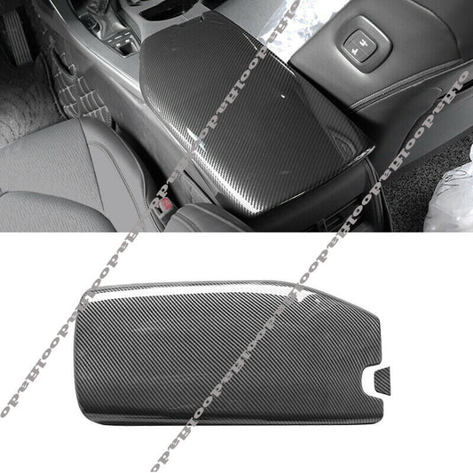 for Toyota for Avalon 2019-2022 Carbon Fiber Central Console Armrest Box Cover Trim