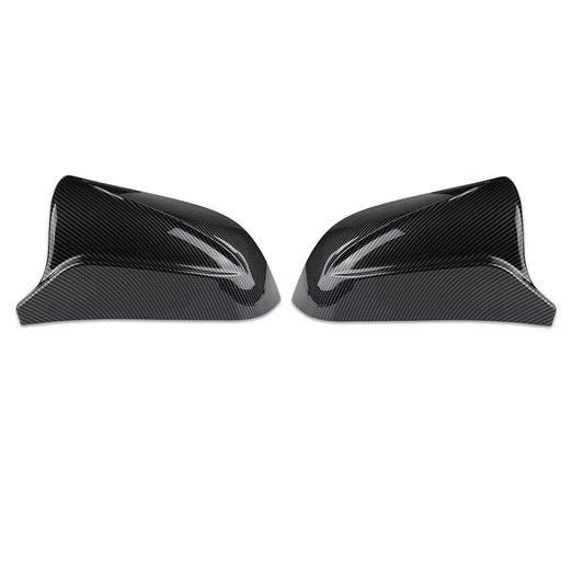 2pcs Rearview Wing Door Mirror Cover Cap Carbon Fiber for Tesla Model 3 17-20