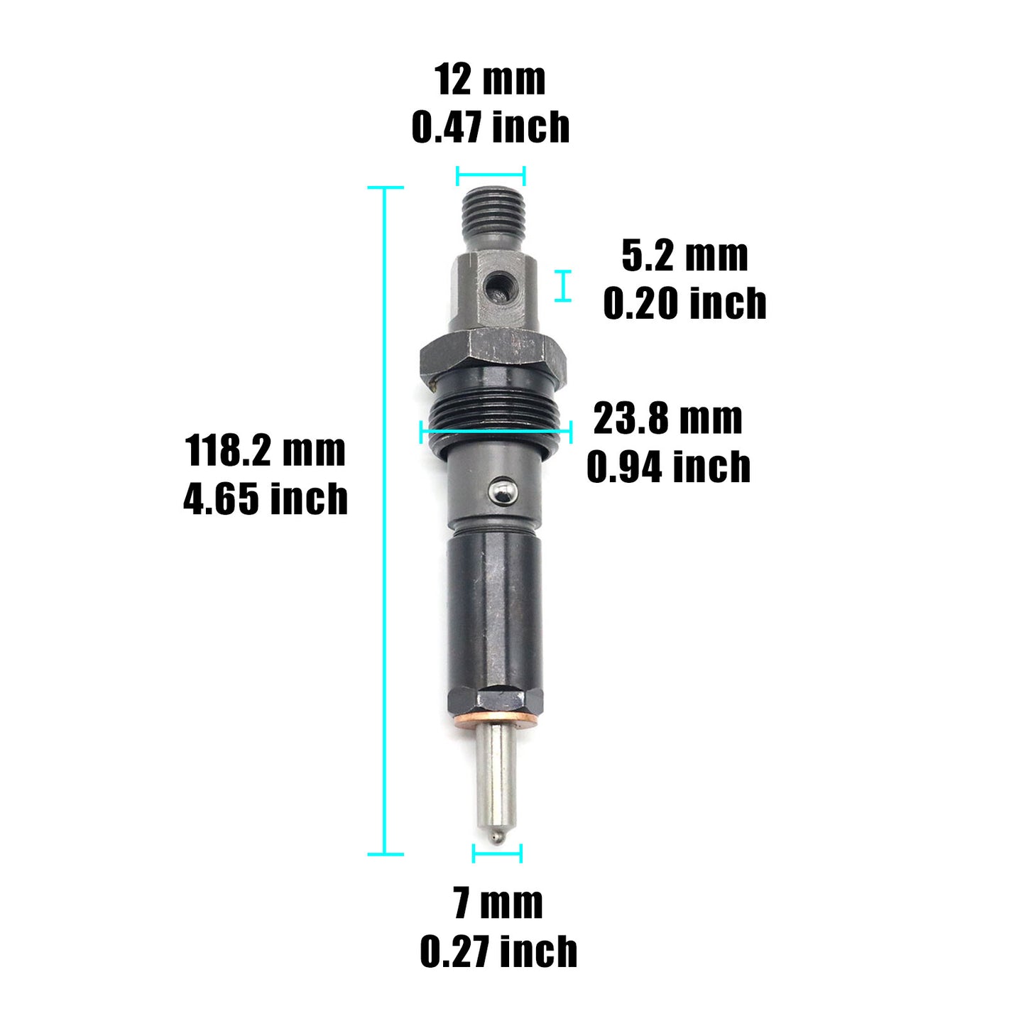 1PCS FUEL INJECTORS FIT FOR 5.9L 6BT DIESEL ENGINE 0432131837 3919350