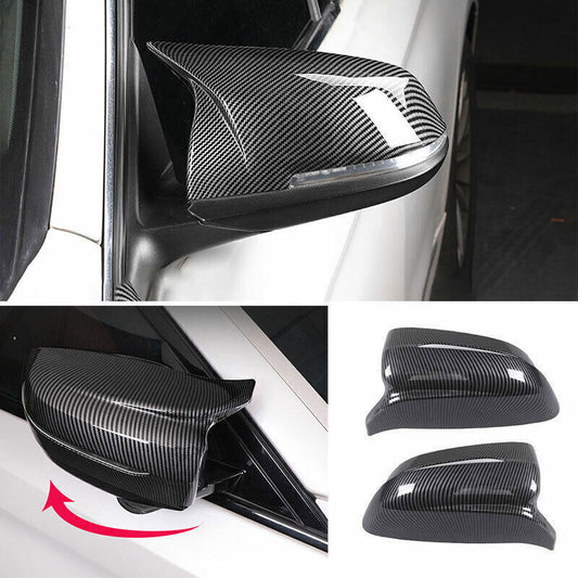 for BMW 3-Series G20 19-23 ABS Carbon Fiber OX Horn Rear Side Mirrors Cover Trim