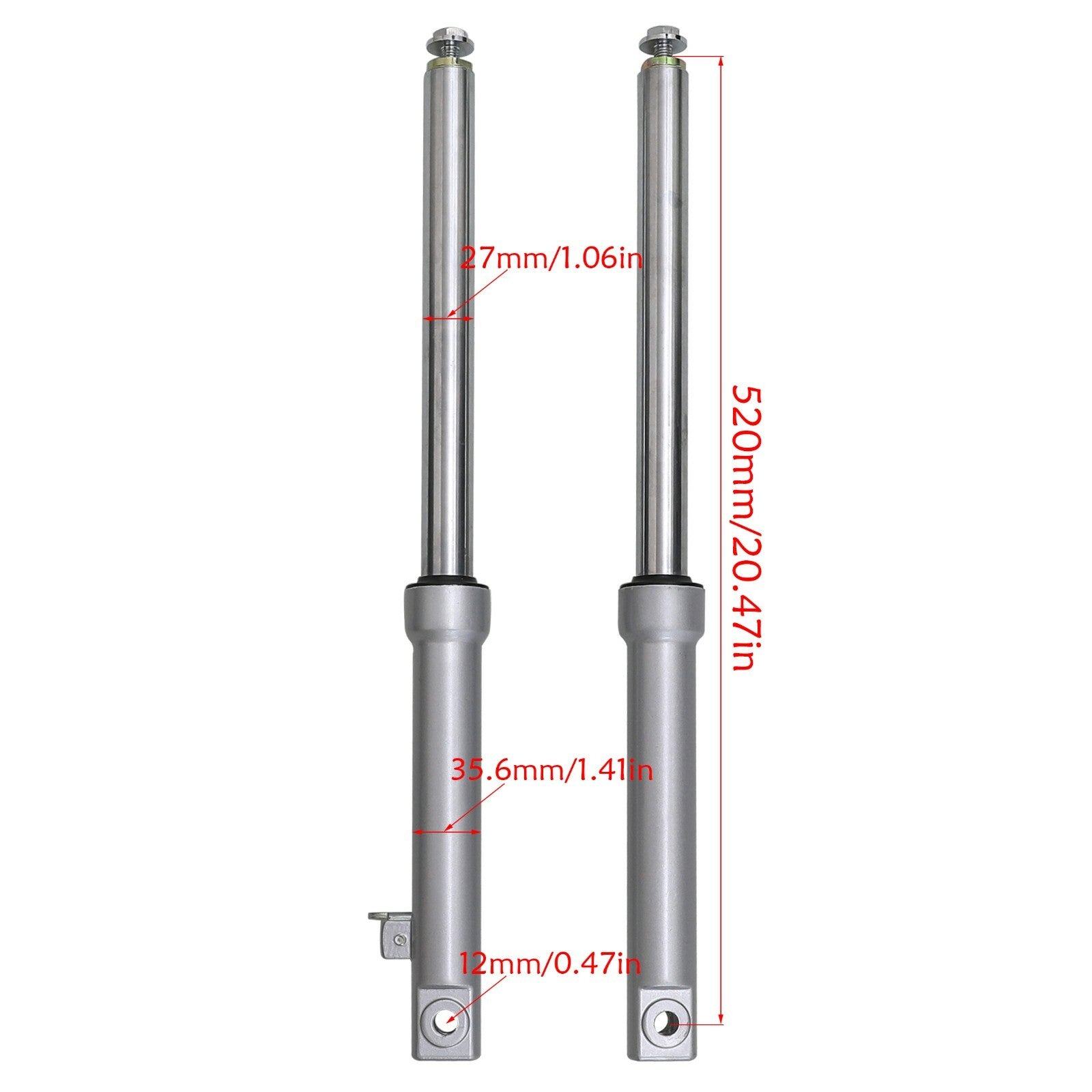 The three-bar clamp for the front fork is suitable for Yamaha PW50 Dirt Pit bicycles and CRF50 70cc 90cc 110cc.