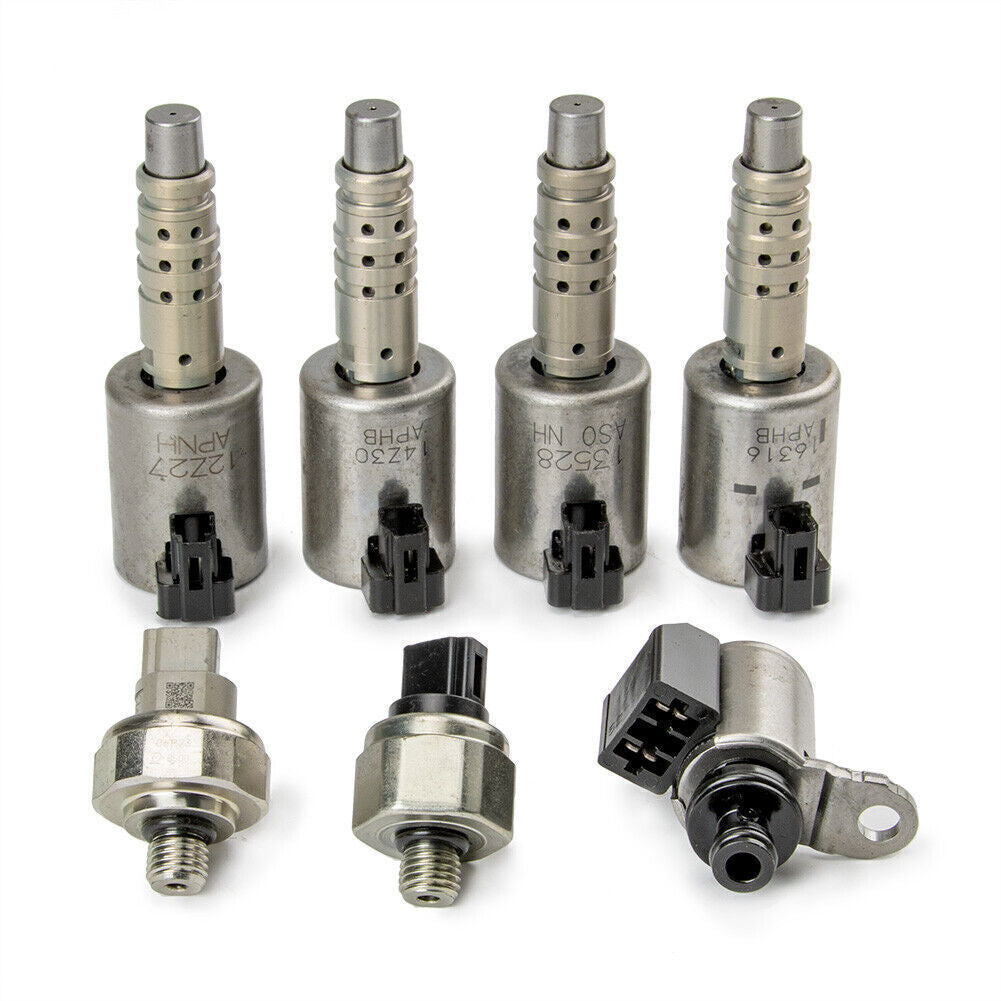 7pcs Transmission Solenoid Pressure Sensor Kit for Nissan JF016E JF017E CVT8