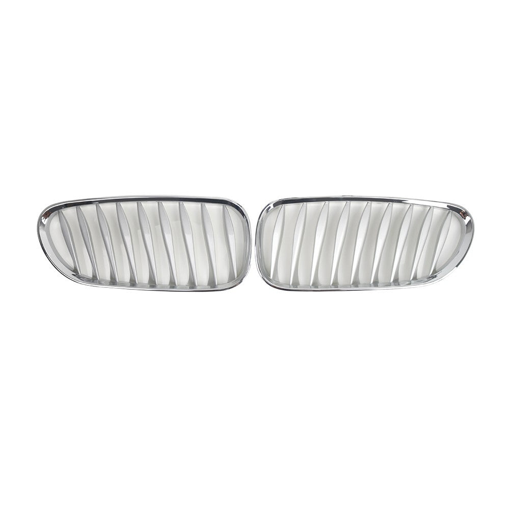 For Z4 E85 Coupe Convertible Silver Plating Front Kidney Grille 2003-2008