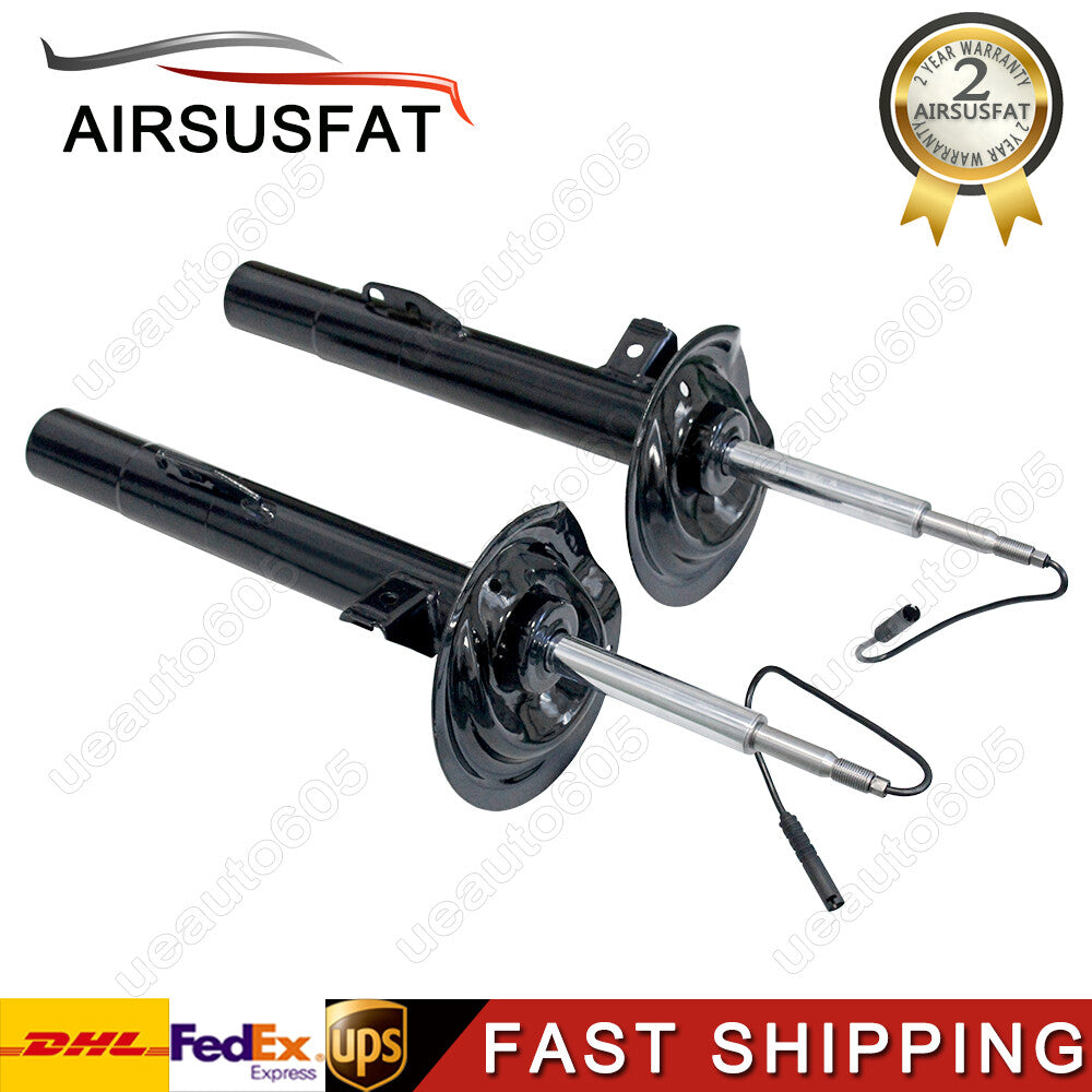 Pair for BMW E38 740i 740iL 750iL Front Shock Absorber Struts W/ EDC 1995-2001