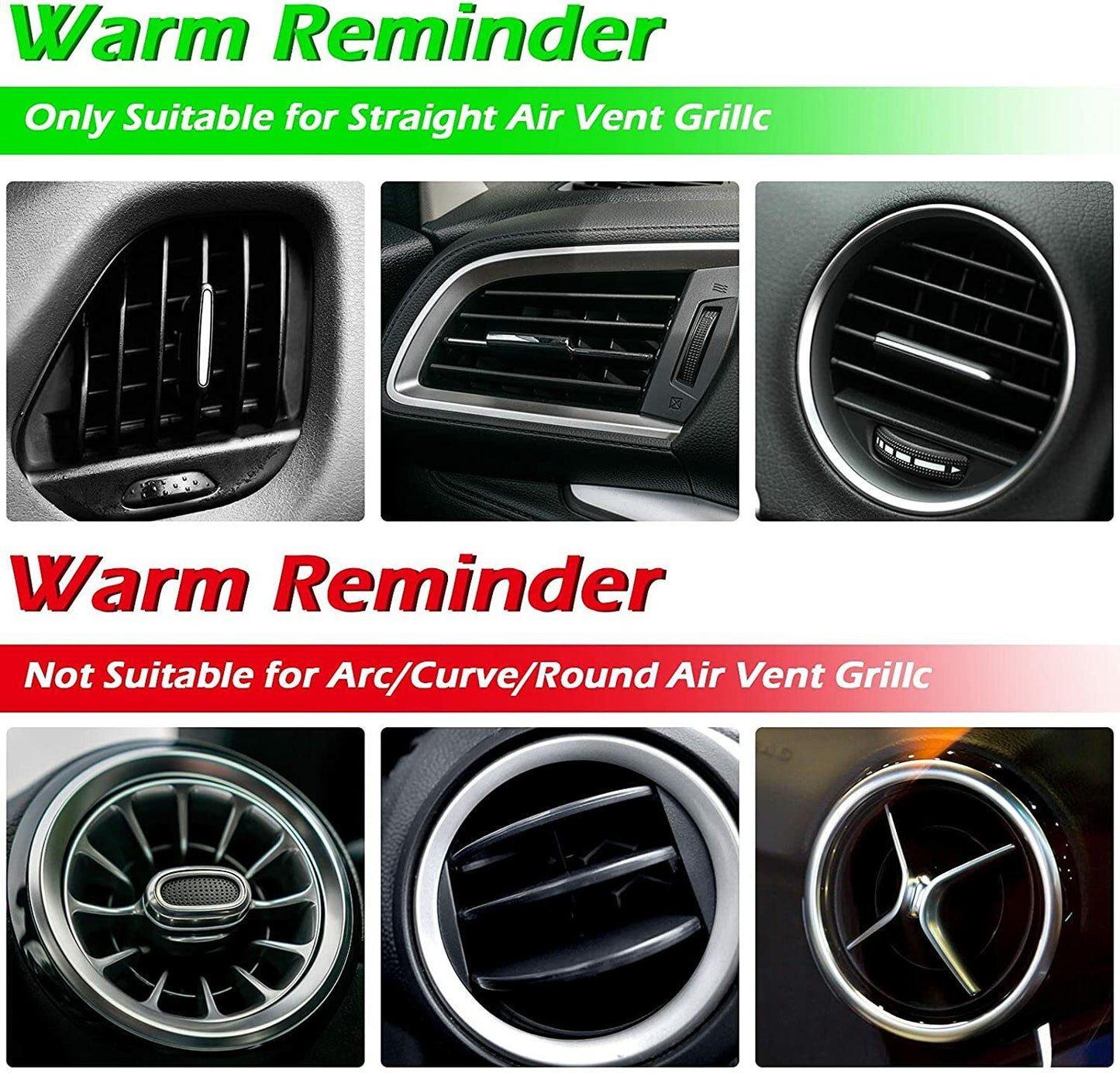 10pcs purple Car Interior Air Conditioner Outlet Decoration Cover Accessories