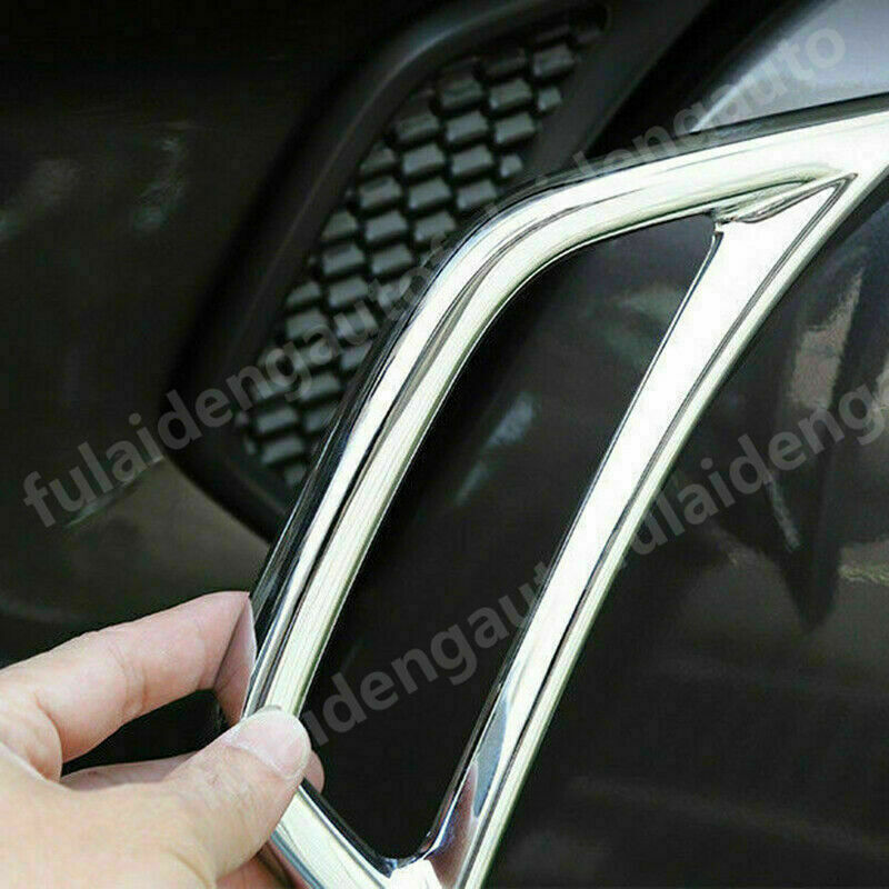 2Pcs Chrome Side Door Air Vent Fender Cover Trim for Jeep for Wrangler JL 2018-2021