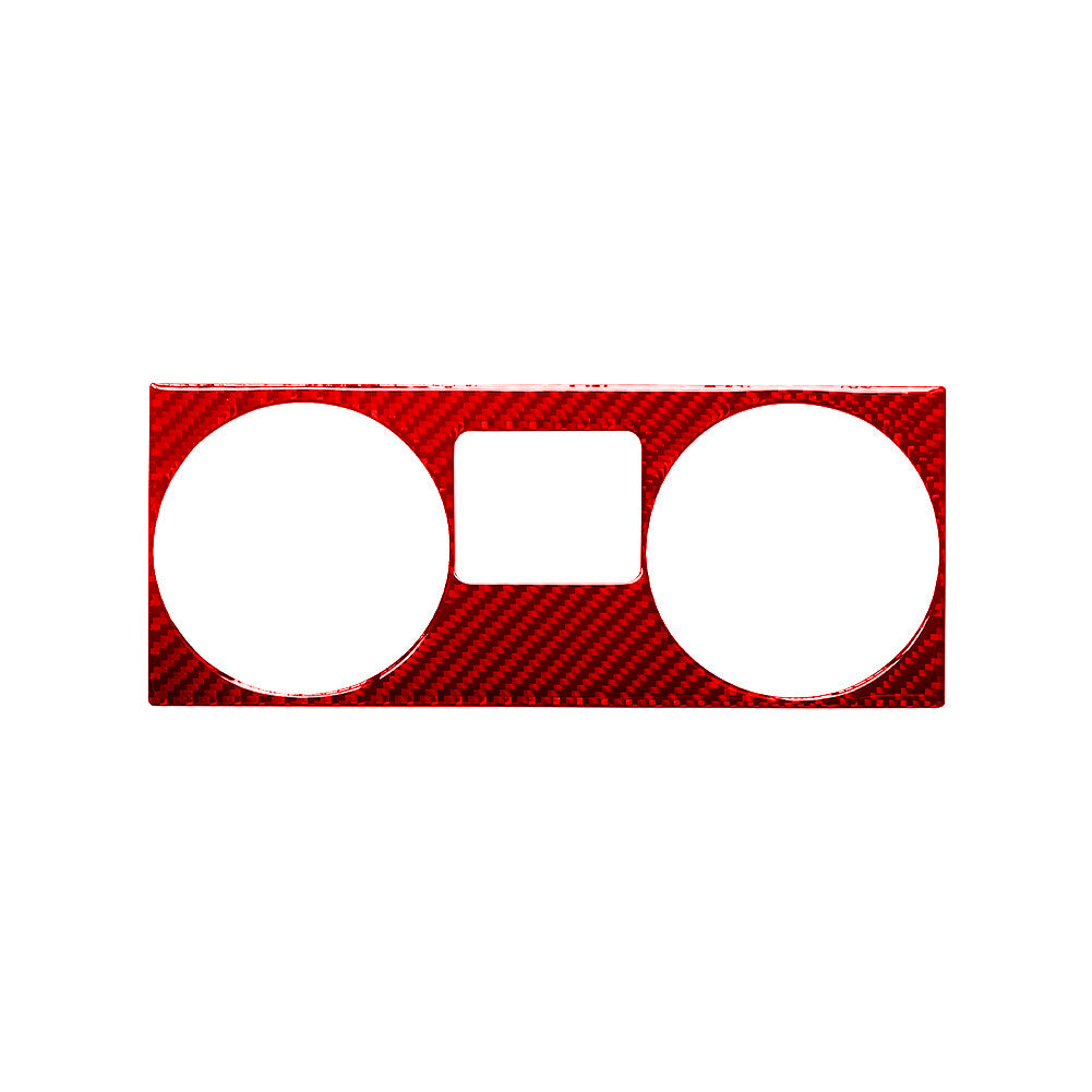 Red Carbon Fiber Center Air Vent Outer Cover Trim for Jeep for Wrangler 07-10 Type B