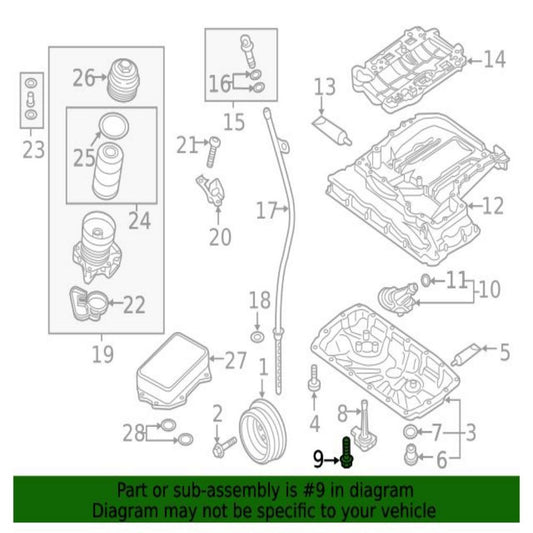 N91127902 Hexagon Socket Flat Head Bolt for Porsche Various