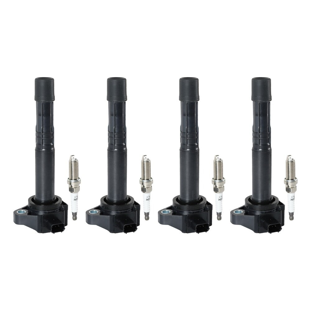 Set of 4 Ignition Coil  4 Iridium Spark Plug for 03-17 for Honda Accord UF712