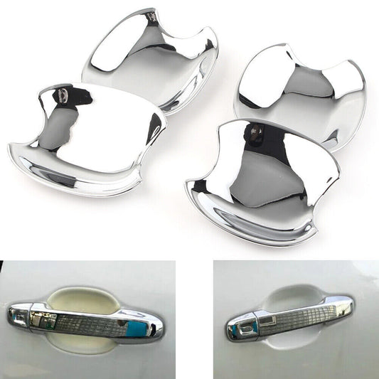 4PCS Outer Door Handle Bowl Cover Trim Chrome Set Fit for Toyota Sienta 2016-2018