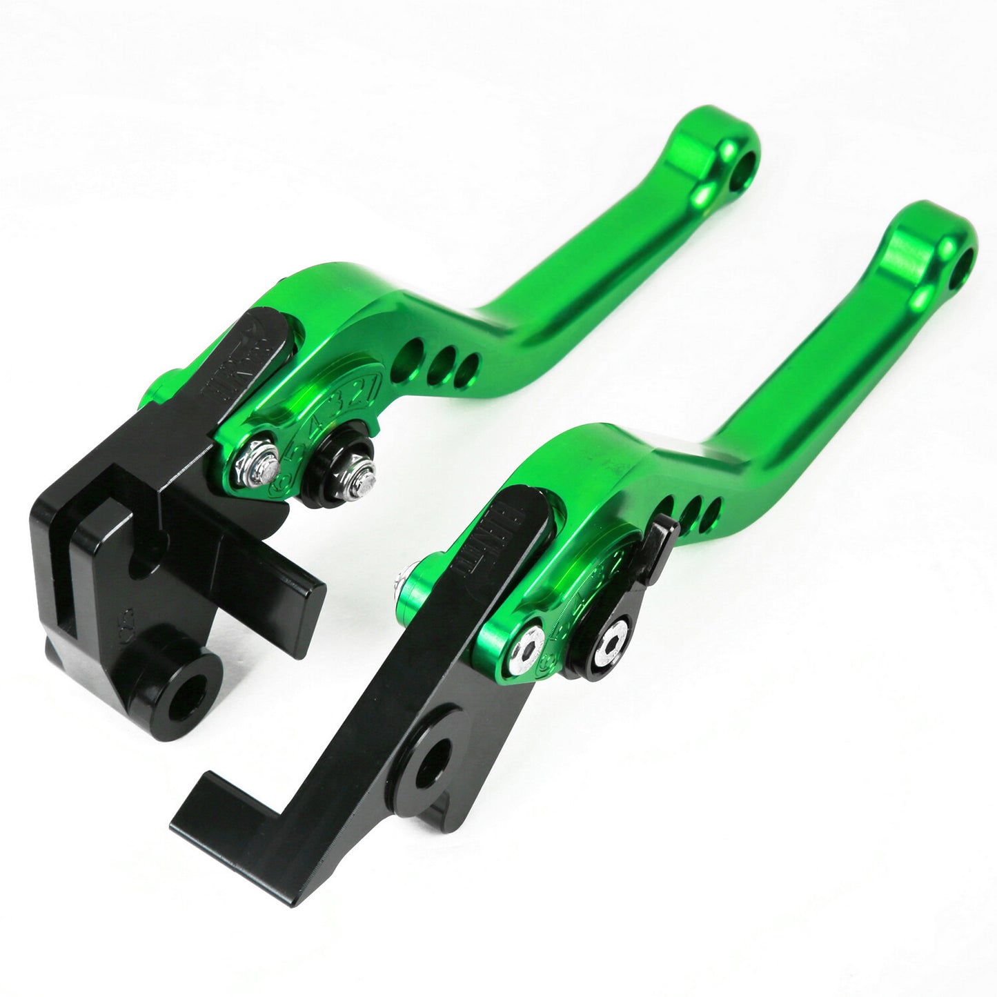 for Kawasaki ZX6R ZX636 2007-2018 Short Clutch Brake Levers CNC Green US 14 15