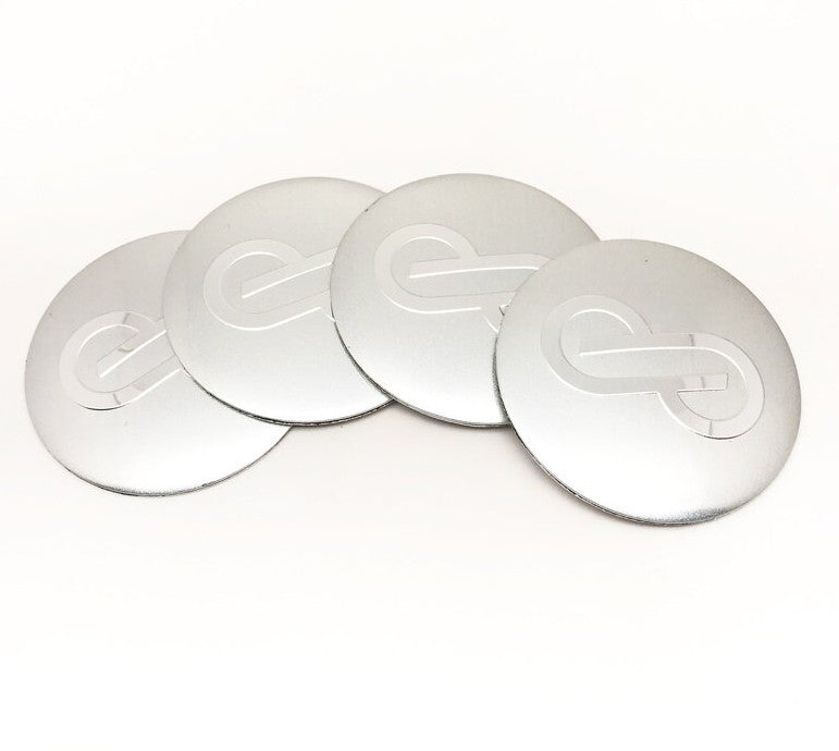 4x45mm Enkei Silver Wheel Center Sticker, Wheel Rim Sticker, Edge Sticker