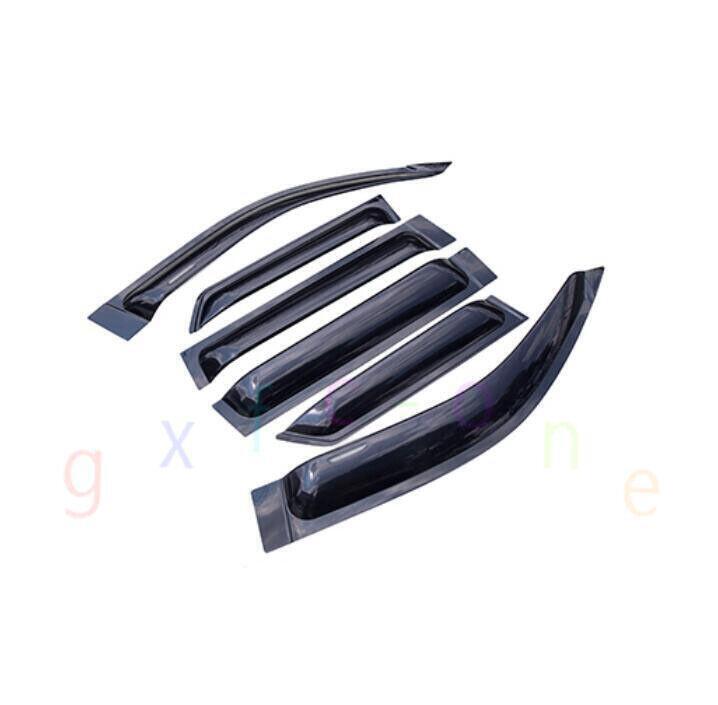 for Lexus GX460 2010-23 Black Window Wind Visors Sun Rain Guard Vent Deflectors