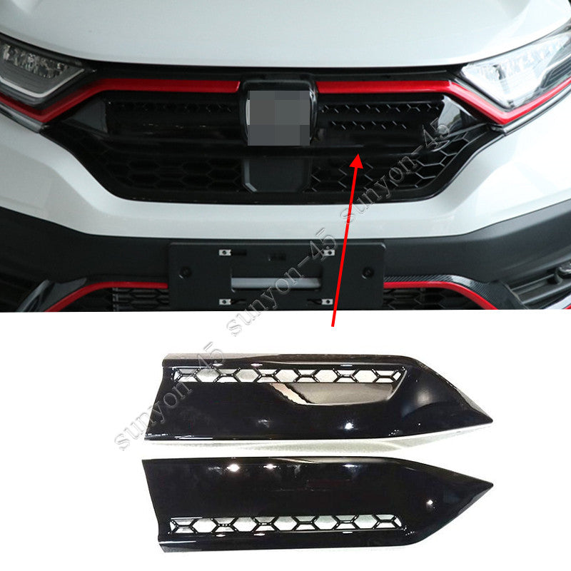 For 2020-2022 for Honda CR-V CRV ABS Black front bumper grill forming strip trim 2X