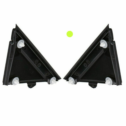 12-17 for FIAT 500 GLOSS BLACK LEFT RIGHT DOOR MIRROR FLAG COVER MOLDINGS New