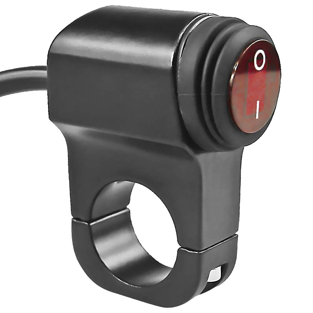 7/8ATV Handlebar Light On-Off Switch 12V LED Fog Light ON-OFF Switch Waterproof