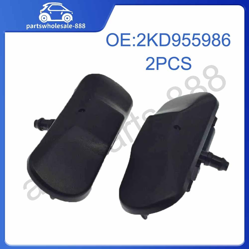 Heated Windshield Washer Spray Nozzle Pair for VW for Jetta for Golf Bettle for Audi A4 A6