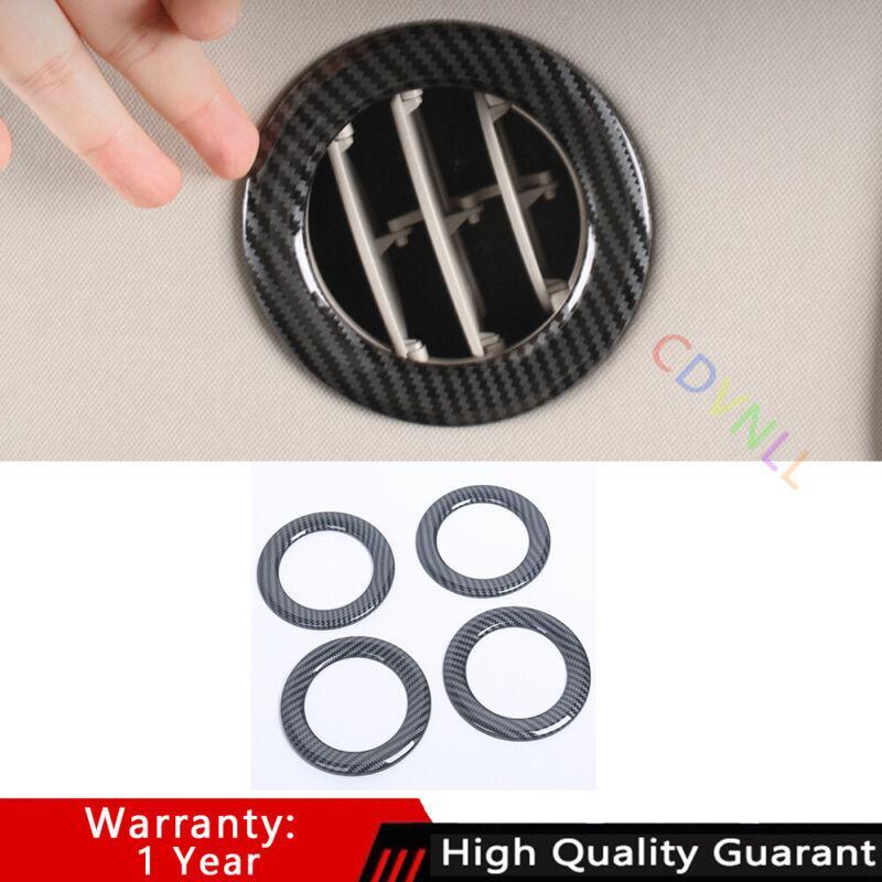 for Kia Carnival 2022-2023 Carbon Fiber Car Roof Air Outlet Vent Ring Cover Trim