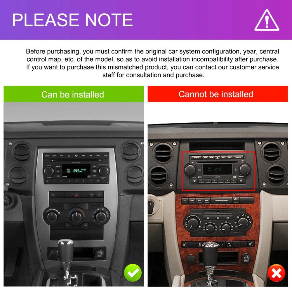 for Jeep Journey 2009-2011 Stereo Android Auto Carplay Screen Car Radio GPS Navi