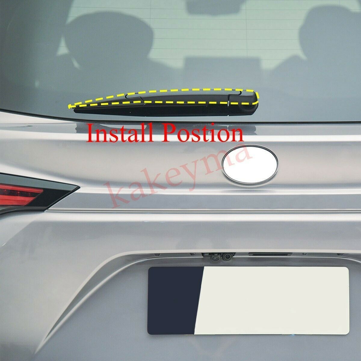 Chrome Rear Windshield Wiper Blade Cover Trim Molding for Toyota for Sienna 2021-22