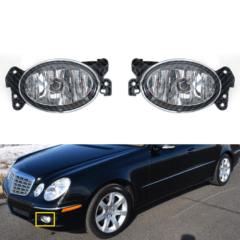 Front Halogen Fog Lamp 1 Pair for Mercedes-Benz W211 W204 E350 E550 2007-2009